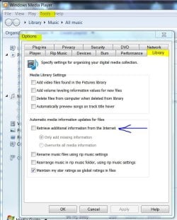 WMP Options - Library.JPG