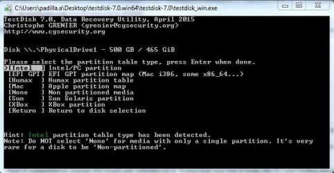 TestDisk partition type DISK.JPG