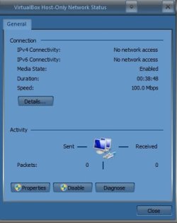 vb host only network status.jpg