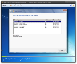 Windows 7 - VMware Workstation 12 Player (Non-commercial use only).png Windows 7 - VMware Workstation 12 Player (Non-commercial use only).png