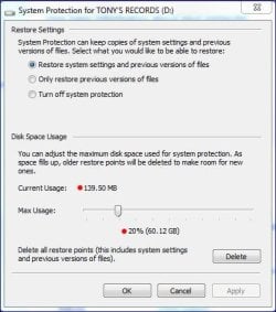 Tony's Records (D) Drive allocated space.JPG Tony's Records (D) Drive allocated space.JPG