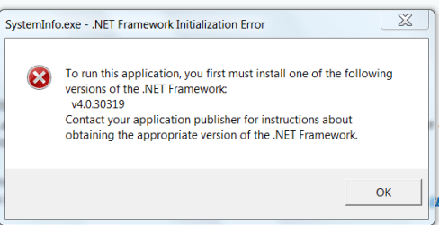 SystemInfoError-Missing NetFrameWork  v4.0.30319.PNG