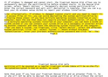 Truecrypt instructions before encryption - damaged windows.jpg