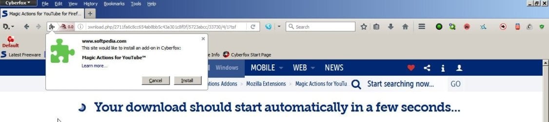 Magic Actions for YouTube for Firefox download - Cyberfox.jpg