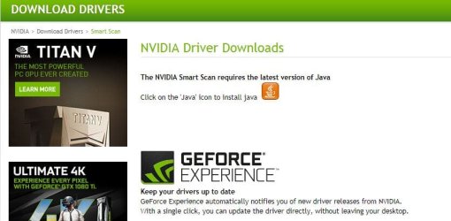 Java - Scan requires the latest version of Java .JPG