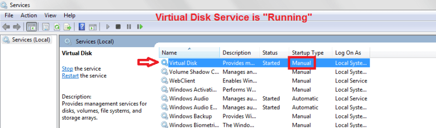 Virtiual Disk Service is Running.png