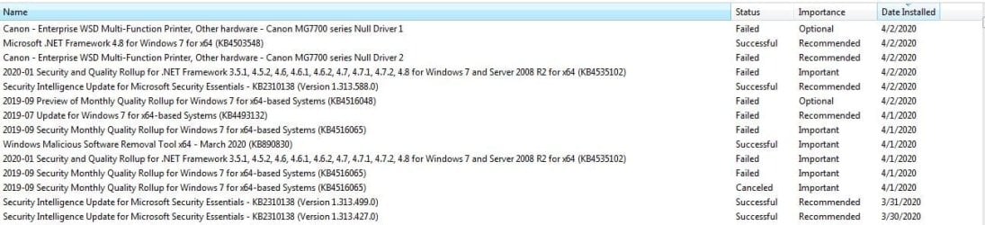 windows update 4 2 2020 fail.JPG