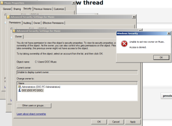 Unable to set new owner on Music - access denied.PNG