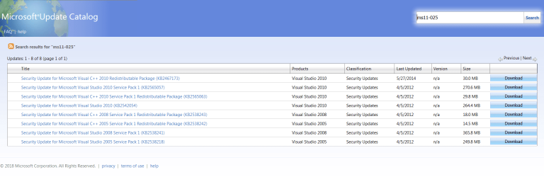 Screenshot 02 - Update Catalog ms11-025.png Screenshot 02 - Update Catalog ms11-025.png