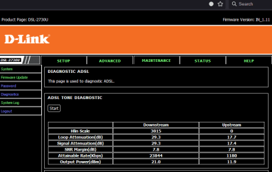 status of the diagnostic adsl settings.png