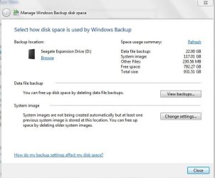 SEAGATE 1TB EXTERNAL HARD DRIVE BACK UP DETAILS - WINDOWS BACK UP DID NOT COMPLETE - SEE SCREENS.JPG