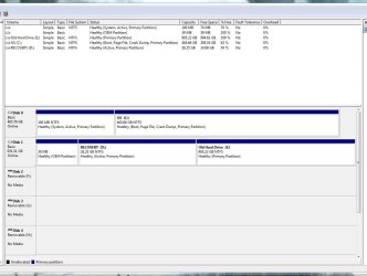 After Clone and Format Both Drives Hooked Up Disk Management.JPG