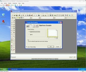 AutoCAD2000 in XP VM.jpg AutoCAD2000 in XP VM.jpg