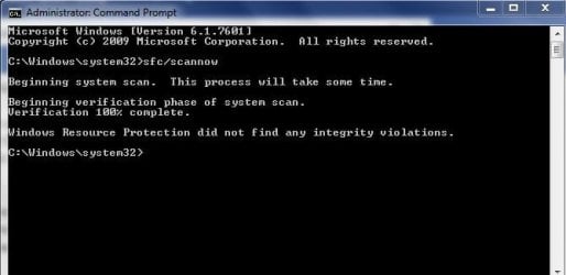 SFCSCANNOW SCREENSHOT - NO PROBLEMS FOUND.JPG