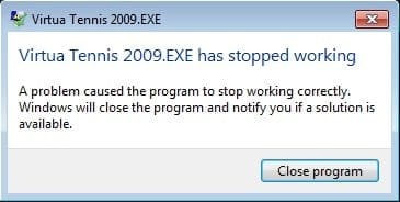 Virtua Tennis 2009 error.jpg