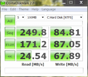 -Desktop-Crystal Disk Benchmark - Intel X25mG2-12-2-9-After 4 weeks use - before TRIM.PNG