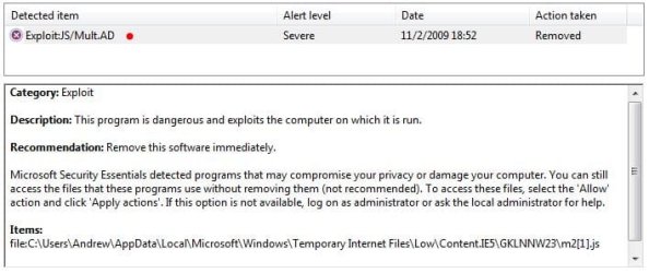 MSE detected exploit..JPG MSE detected exploit..JPG