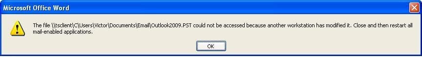 XP-Mode-Loses Drive Rights After ScrnSaver.JPG