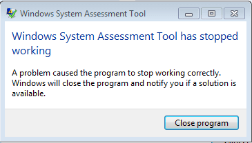 Windows Assesment Error.PNG