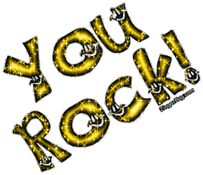 you_rock_yellow_smiley_glitter_text.gif