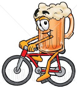 7621-Clipart-Picture-Of-A-Beer-Mug-Mascot-Cartoon-Character-Riding-A-Bicycle.jpg