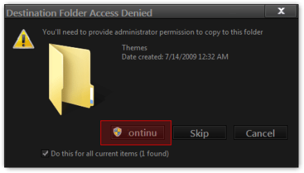 Destination Folder Access Denied.png Destination Folder Access Denied.png